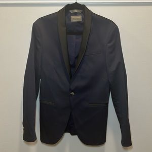Zara Navy w Black Trim Blazer Jacket